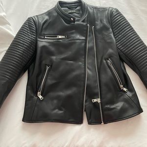 Faux Leather Biker Jacket